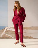 CALÇA SLIM ALFAIATARIA - VINHO