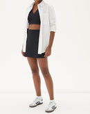 BLUSA DECOTE V ALFAIATARIA - PRETO