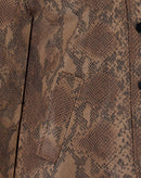 JAQUETA QUADRADA COBRA PU - CARAMELO