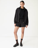 SHORTS CINTURA MÉDIA - PRETO