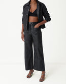 JAQUETA QUADRADA COBRA PU - PRETO