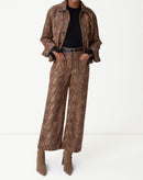 JAQUETA QUADRADA COBRA PU - CARAMELO