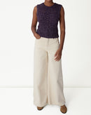 REGATA TRICOT PONTO DIFERENCIADO - ROXO