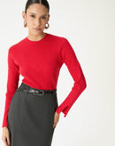 SUÉTER TRICOT GOLA CARECA - VERMELHO