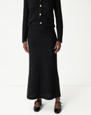 SAIA LONGA TRICOT - PRETO