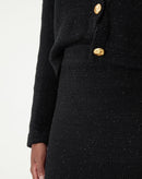 SAIA LONGA TRICOT - PRETO