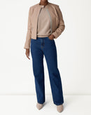 SUÉTER CASHMERE DELUXE GOLA CARECA - CAQUI