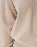 SUÉTER CASHMERE DELUXE GOLA CARECA - CAQUI