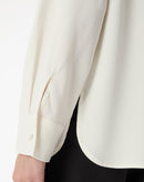 CAMISA ALONGADA COM FENDA - OFF-WHITE