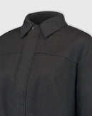 CASACO COM PUNHO LARGO - PRETO