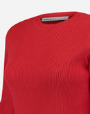 SUÉTER TRICOT GOLA CARECA - VERMELHO
