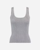 REGATA BÁSICA DECOTE U - CINZA MESCLA