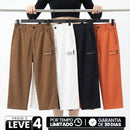 [Leve 4, Pague 2] Calça Capri Lunea Feminina em Sarja de Algodão, Lycra e Poliéster de Cintura Alta com Cós Elástico Confortável