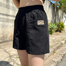 [Leve 4, Pague Só 2!] Short Amélia Feminino em Veludo Cotelê e Algodão de Cintura Alta com Cós Elástico Confortável