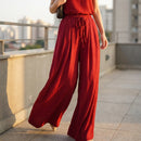 [Leve 4, Pague Só 2!] Calça Nara Feminina em Seda Ice, Viscose Premium de Alta Fluidez com Textura Micro-Plissada