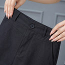 [Leve 4, Pague Só 2!] Short Luna Feminino em Linho e Viscose de Cintura Alta com Acabamento em Alfaiataria