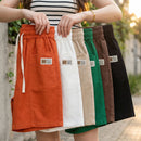 [Leve 6, Pague Só 3!] Short Naira Feminino em Linho Lavado, Algodão Soft de Frescor Absoluto com Cós Elástico Ajustável